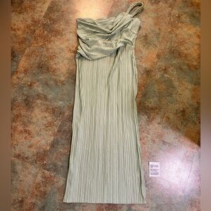 ASOS Straight Pleated Maxi Dress